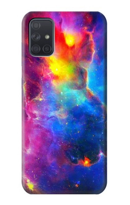 W3371 Nebula Sky Hard Case and Leather Flip Case For Samsung Galaxy A71