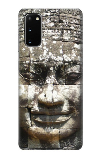 W0314 Ancient Cambodian Buddhism Hard Case and Leather Flip Case For Samsung Galaxy S20