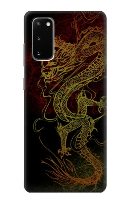 W0354 Chinese Dragon Hard Case and Leather Flip Case For Samsung Galaxy S20