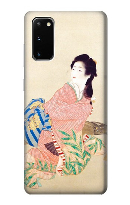 W0889 Japan Art Kimono Hard Case and Leather Flip Case For Samsung Galaxy S20