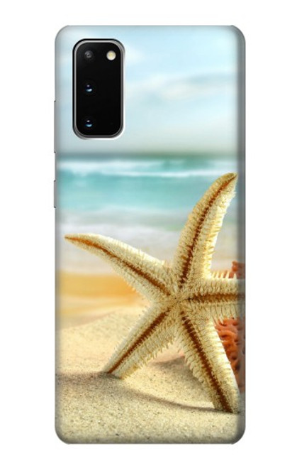 W1117 Starfish on the Beach Hard Case and Leather Flip Case For Samsung Galaxy S20