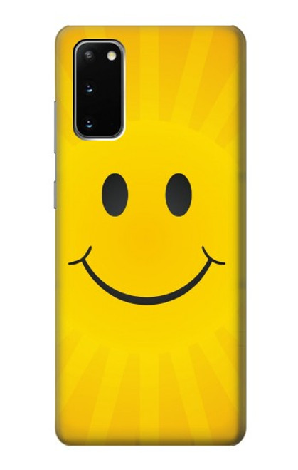 W1146 Yellow Sun Smile Hard Case and Leather Flip Case For Samsung Galaxy S20