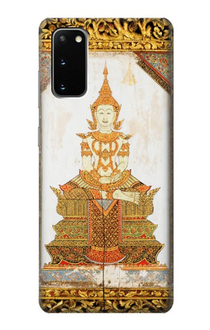 W1511 Thai Emerald Art Hard Case and Leather Flip Case For Samsung Galaxy S20