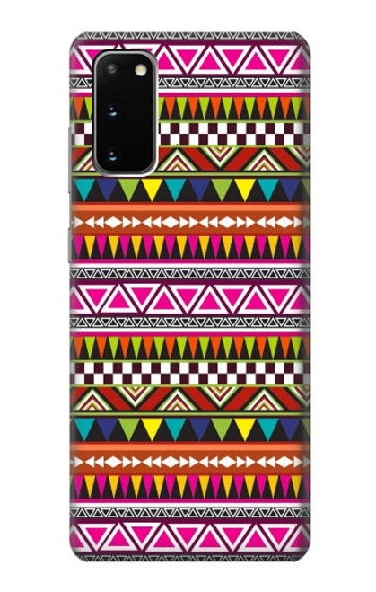 W2292 Aztec Tribal Pattern Hard Case and Leather Flip Case For Samsung Galaxy S20