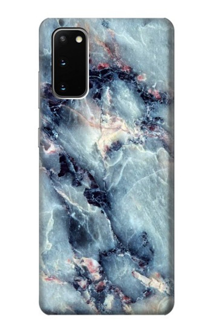 W2689 Blue Marble Texture Graphic Printed Hard Case and Leather Flip Case For Samsung Galaxy S20