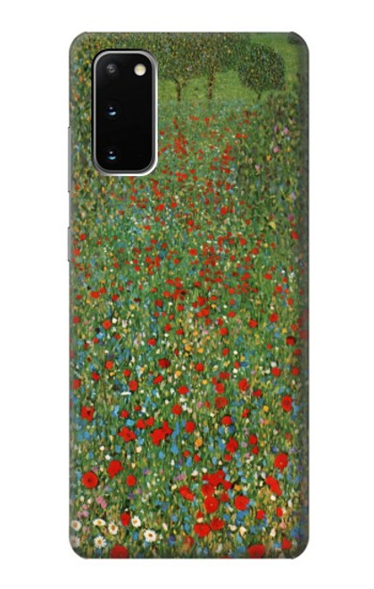 W2872 Gustav Klimt Poppy Field Hard Case and Leather Flip Case For Samsung Galaxy S20