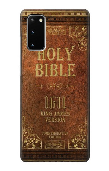 W2890 Holy Bible 1611 King James Version Hard Case and Leather Flip Case For Samsung Galaxy S20