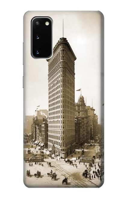 W3046 Old New York Flatiron Building Hard Case and Leather Flip Case For Samsung Galaxy S20