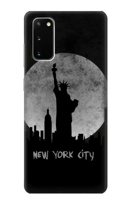 W3097 New York City Hard Case and Leather Flip Case For Samsung Galaxy S20