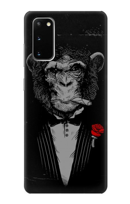 W3167 Funny Monkey God Father Hard Case and Leather Flip Case For Samsung Galaxy S20