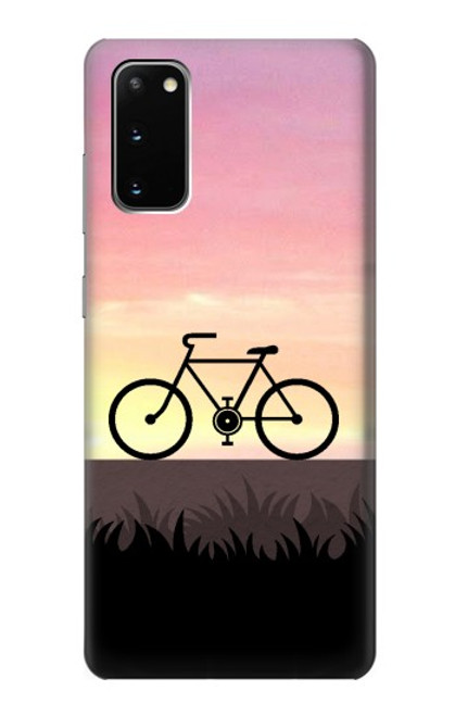 W3252 Bicycle Sunset Hard Case and Leather Flip Case For Samsung Galaxy S20