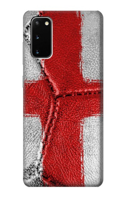 W3316 England Flag Vintage Football Graphic Hard Case and Leather Flip Case For Samsung Galaxy S20