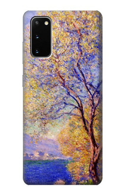 W3339 Claude Monet Antibes Seen from the Salis Gardens Hard Case and Leather Flip Case For Samsung Galaxy S20