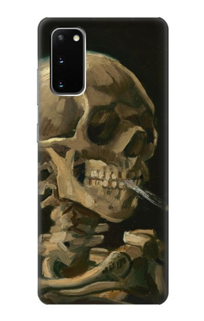 W3358 Vincent Van Gogh Skeleton Cigarette Hard Case and Leather Flip Case For Samsung Galaxy S20