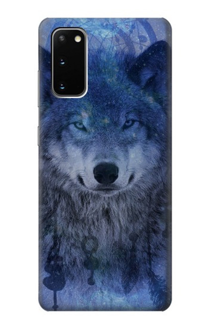 W3410 Wolf Dream Catcher Hard Case and Leather Flip Case For Samsung Galaxy S20