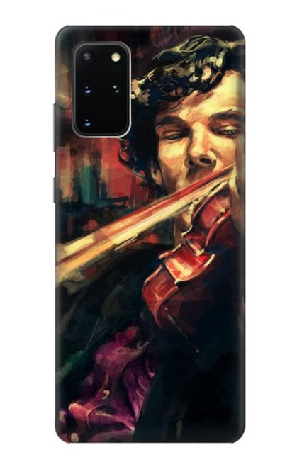 W0723 Violin Art Paint Hard Case and Leather Flip Case For Samsung Galaxy S20 Plus, Galaxy S20+