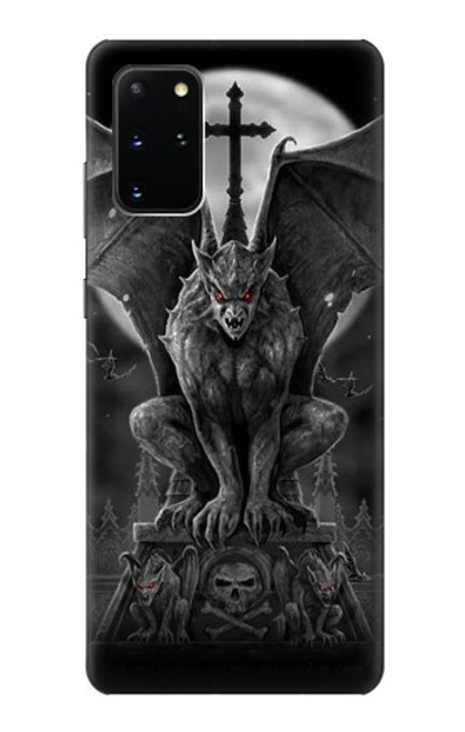 W0850 Gargoyle Devil Demon Hard Case and Leather Flip Case For Samsung Galaxy S20 Plus, Galaxy S20+