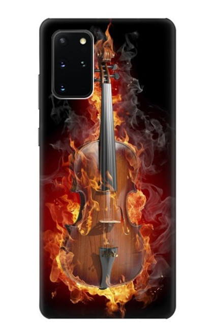 W0864 Fire Violin Hard Case and Leather Flip Case For Samsung Galaxy S20 Plus, Galaxy S20+