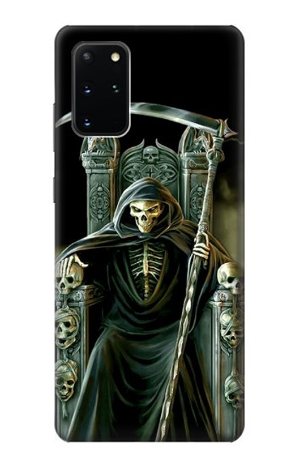 W1024 Grim Reaper Skeleton King Hard Case and Leather Flip Case For Samsung Galaxy S20 Plus, Galaxy S20+