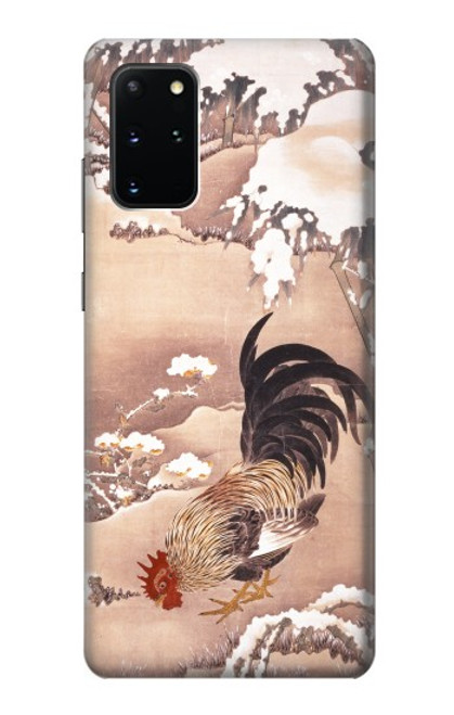 W1332 Ito Jakuchu Rooster Hard Case and Leather Flip Case For Samsung Galaxy S20 Plus, Galaxy S20+