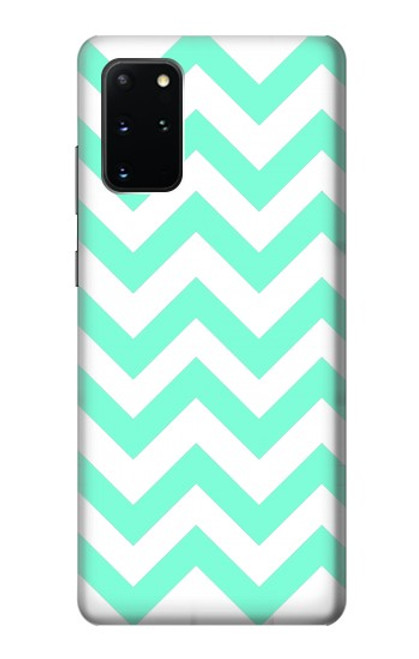 W1723 Mint Chevron Zigzag Hard Case and Leather Flip Case For Samsung Galaxy S20 Plus, Galaxy S20+