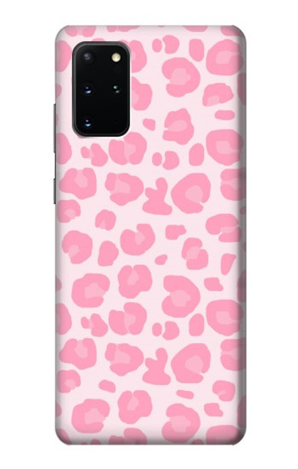 W2213 Pink Leopard Pattern Hard Case and Leather Flip Case For Samsung Galaxy S20 Plus, Galaxy S20+