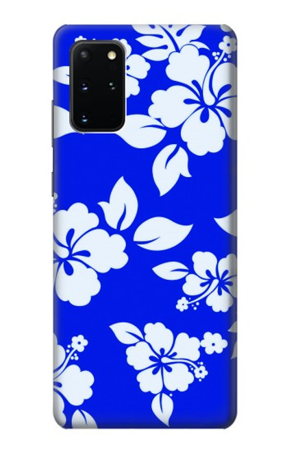 W2244 Hawaiian Hibiscus Blue Pattern Hard Case and Leather Flip Case For Samsung Galaxy S20 Plus, Galaxy S20+