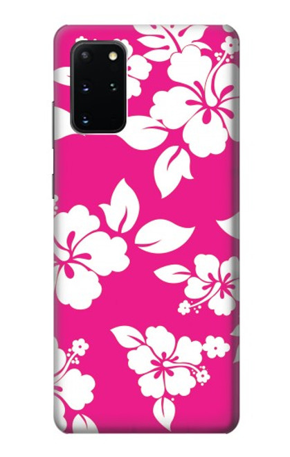 W2246 Hawaiian Hibiscus Pink Pattern Hard Case and Leather Flip Case For Samsung Galaxy S20 Plus, Galaxy S20+