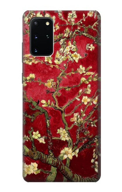 W2414 Red Blossoming Almond Tree Van Gogh Hard Case and Leather Flip Case For Samsung Galaxy S20 Plus, Galaxy S20+