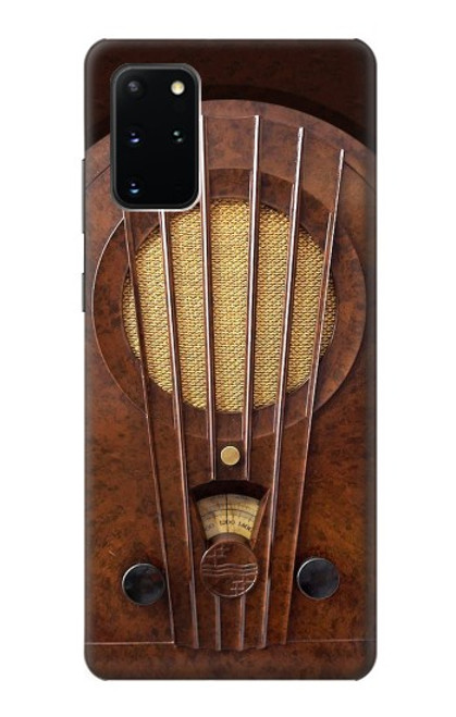 W2655 Vintage Bakelite Deco Radio Hard Case and Leather Flip Case For Samsung Galaxy S20 Plus, Galaxy S20+