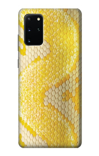 W2713 Yellow Snake Skin Graphic Printed Hard Case and Leather Flip Case For Samsung Galaxy S20 Plus, Galaxy S20+