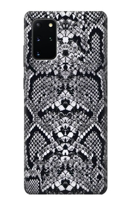 W2855 White Rattle Snake Skin Graphic Printed Hard Case and Leather Flip Case For Samsung Galaxy S20 Plus, Galaxy S20+