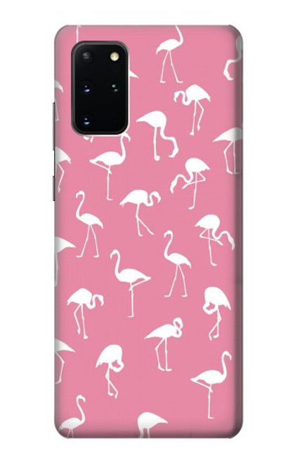 W2858 Pink Flamingo Pattern Hard Case and Leather Flip Case For Samsung Galaxy S20 Plus, Galaxy S20+