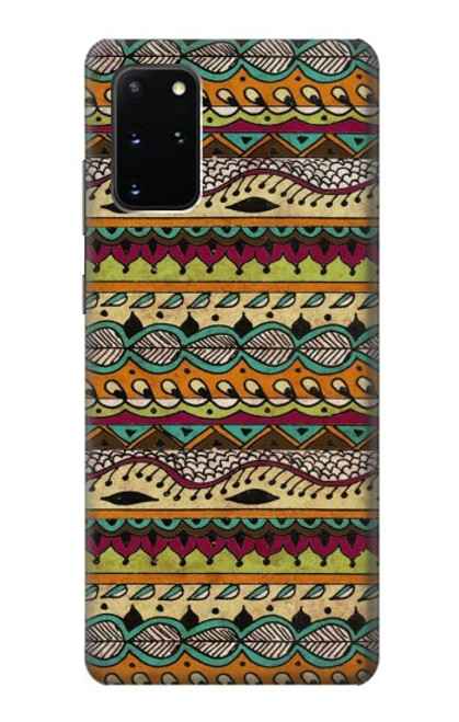 W2860 Aztec Boho Hippie Pattern Hard Case and Leather Flip Case For Samsung Galaxy S20 Plus, Galaxy S20+