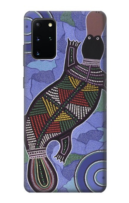 W3387 Platypus Australian Aboriginal Art Hard Case and Leather Flip Case For Samsung Galaxy S20 Plus, Galaxy S20+