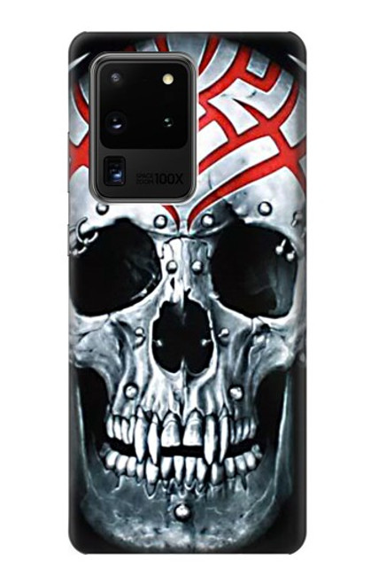 W0223 Vampire Skull Tattoo Hard Case and Leather Flip Case For Samsung Galaxy S20 Ultra
