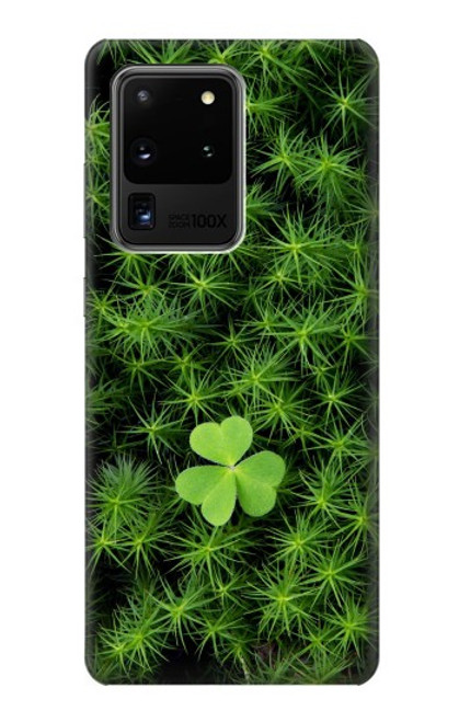 W0358 Clover Lucky Leaf Hard Case and Leather Flip Case For Samsung Galaxy S20 Ultra