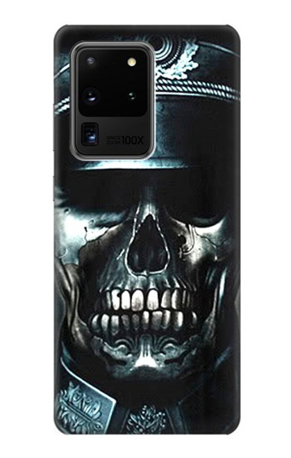 W0754 Skull Soldier Zombie Hard Case and Leather Flip Case For Samsung Galaxy S20 Ultra