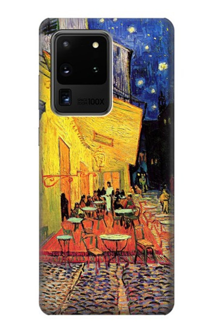 W0929 Van Gogh Cafe Terrace Hard Case and Leather Flip Case For Samsung Galaxy S20 Ultra