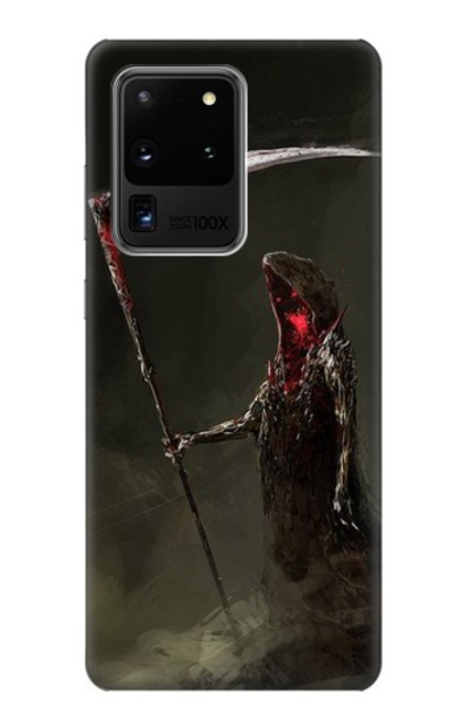 W1319 Grim Reaper Death Scythe Hard Case and Leather Flip Case For Samsung Galaxy S20 Ultra