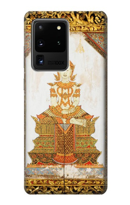 W1511 Thai Emerald Art Hard Case and Leather Flip Case For Samsung Galaxy S20 Ultra