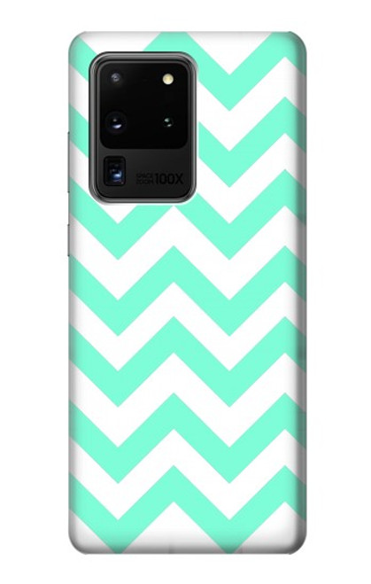 W1723 Mint Chevron Zigzag Hard Case and Leather Flip Case For Samsung Galaxy S20 Ultra