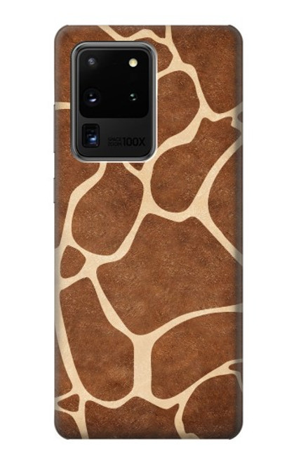 W2326 Giraffe Skin Hard Case and Leather Flip Case For Samsung Galaxy S20 Ultra