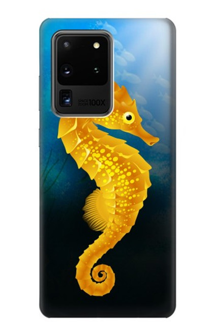 W2444 Seahorse Underwater World Hard Case and Leather Flip Case For Samsung Galaxy S20 Ultra