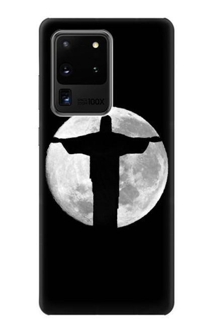 W2511 Jesus Statue Christ Rio de Janeiro Hard Case and Leather Flip Case For Samsung Galaxy S20 Ultra