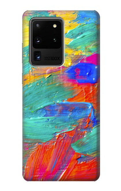 W2942 Brush Stroke Painting Hard Case and Leather Flip Case For Samsung Galaxy S20 Ultra