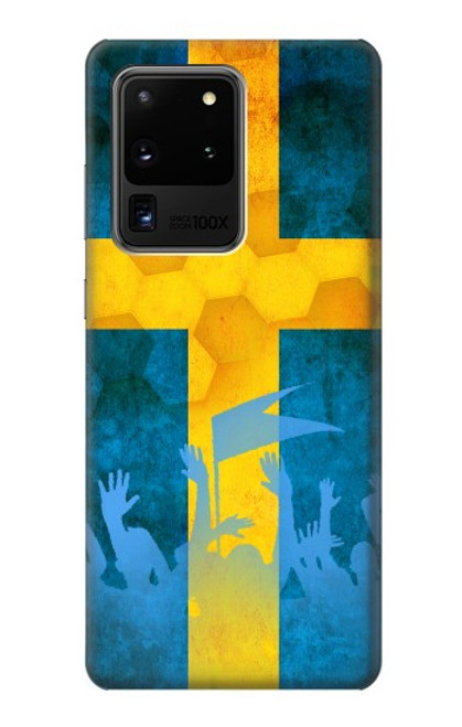 W2990 Sweden Football Soccer Hard Case and Leather Flip Case For Samsung Galaxy S20 Ultra