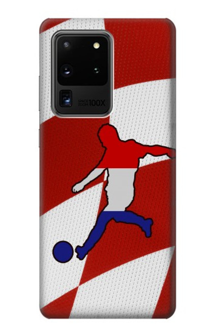 W2993 Croatia Football Soccer Hard Case and Leather Flip Case For Samsung Galaxy S20 Ultra