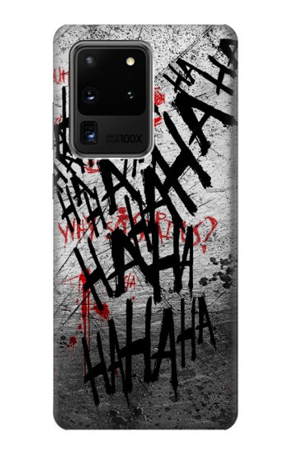 W3073 Joker Hahaha Blood Splash Hard Case and Leather Flip Case For Samsung Galaxy S20 Ultra