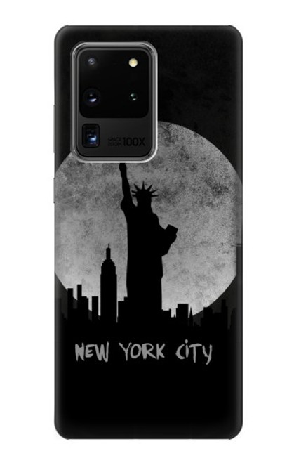 W3097 New York City Hard Case and Leather Flip Case For Samsung Galaxy S20 Ultra